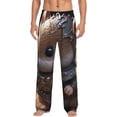 thumbnail image 2 of Picia Cute Big-Eared Mouse Mens Soft Woven Cotton Elastic Waistband Sleep Pajama Pant Lounge Sleep Pant With Pockets And Drawstring-Medium, 2 of 9