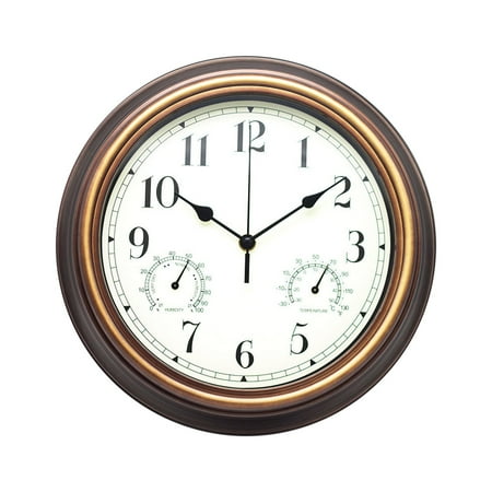 

Timers for Cooking No Batteries 12 Inch Outdoor Wall Clock Wall Clock With Temperature And Humidity Large Wall Clock Silent Wall Clock In Courtyard Garden Bathroom Mini Display Tent Countdown Clocks