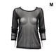 thumbnail image 3 of Camisa de la base de la mujer de manga larga de manga larga damas transparentes Tops de ropa de poliéster Poliéster Femenino Camiseta con Encanto Club de fiesta Otoño M sidaley AP008918-02, 3 of 7