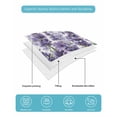 thumbnail image 5 of Quilts Full Size, Purple Lavender Soft Comforter Bedding Set for Bed, Pastoral Botanical Floral Dragonfly Lightweight Quilted Bedspread with Pillow Cover(2 Pieces) for All Season, 78x90 Inch, 5 of 6