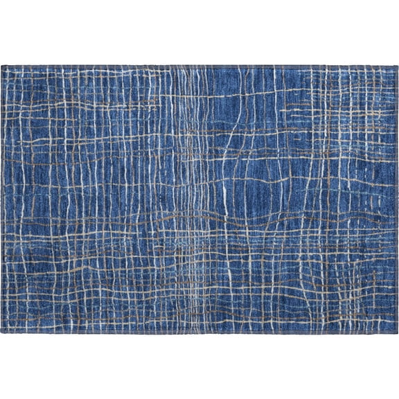 Dalyn Rugs Premium Machine Washable Mayfield AMF998 Navy 1'8" x 2'6" Rug