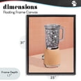 thumbnail image 4 of Stupell Industries Contemporary Disco Drink Blender over Orange Black Floating Frame Canvas Art, 25 x 31, by LISH Creative, 4 of 8