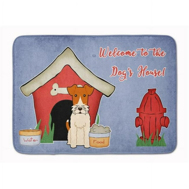 Carolines Treasures BB2855RUG Dog House Collection Wire Fox Terrier Machine Washable Memory Foam Mat