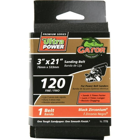 UPC 082354077754 product image for Gator 7775 Resin Bond Power Sanding Belt, 21 in x 3 in, 120 Grit | upcitemdb.com