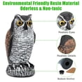 thumbnail image 5 of Owl Decoy Statue, EEEkit Garden Fake Owl Decoy and Repellent Device for Outdoor Yard Pool Decoration, 5 of 6