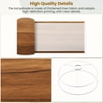 thumbnail image 4 of Lampshades 2 Pack Wooden Wood Texture Brown wood texture coming from natural tree wooden 13"x13"x10" Light Shade for Table Lamps Floor Lamp Shades Lampshade Replacement Easy Assembly, 4 of 8