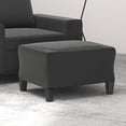 thumbnail image 2 of Puf VidaXL, otomana de tela con 4 patas de madera, color gris oscuro, 2 of 6