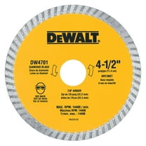 Dewalt DW4701 4.5 Dry Cut Diamond Masonry Circular Saw Blades