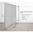 thumbnail image 2 of GOF 96"W x 72"H Wall Mounted Office Partition Cubicle Panel Room Divider, 2 of 6