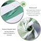 thumbnail image 3 of Lankey Clear Water Cube Style Shower Curtain Liner 71" x 71" PEVA 3D Translucent Shower Liner with Hooks Lankey Cortina de la ducha, 3 of 7