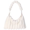 thumbnail image 1 of Bolso Felpa Bolso Mujer Otoño E Invierno Bolso Hombro para Axila (blanco), 1 of 9