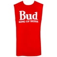 thumbnail image 1 of Budweiser Men's Red Sleeveless King Of Beers Tank Top-XLarge, 1 of 1