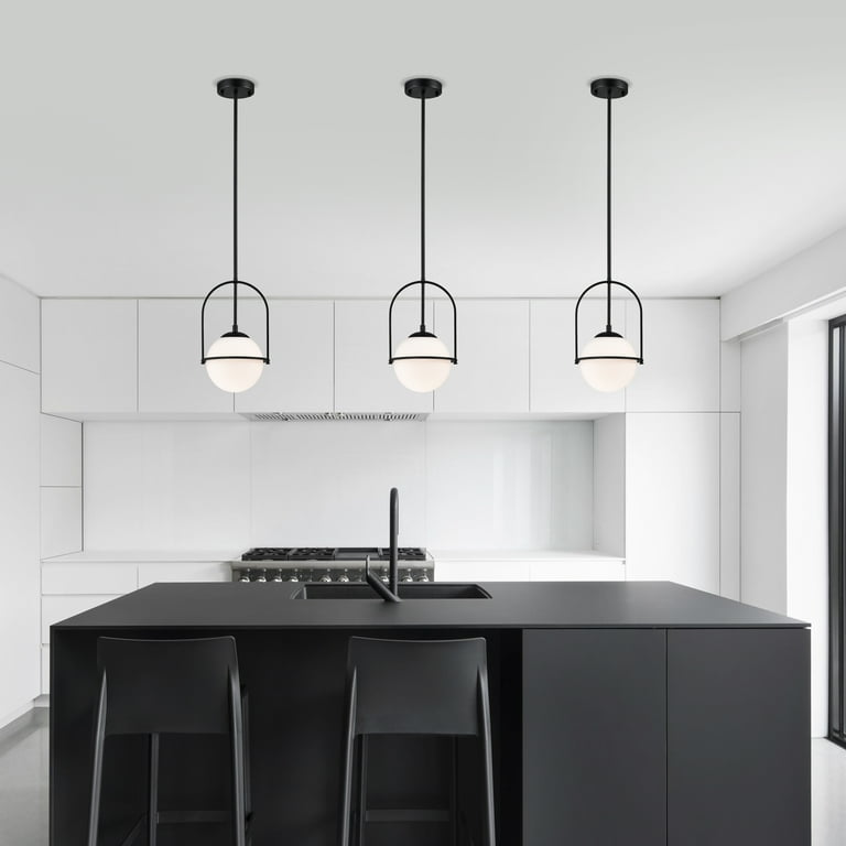 White and 2024 black pendant light
