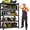 Black-profiled, variant on Metal Garage Storage Shelves Heavy Duty Shelving Unit 5 Tier Steel Adjustable Organizing Shelves 2500 LBS Capacity Shelving Ideal for Garage Tote Pantry Basement Outdoor, 71”H*48”W*20”D