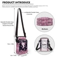 thumbnail image 6 of HELLHERO Women Crossbody Bag for Adult Outdoor Holiday Travel Axolotl Cherry Blossoms Cross Body Purse Double Layer, 6 of 7