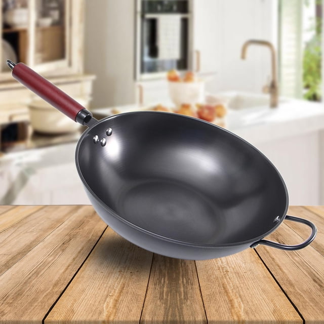 Wok de cocina Macarena Utensilios de cocina de hierro fundido 36cm