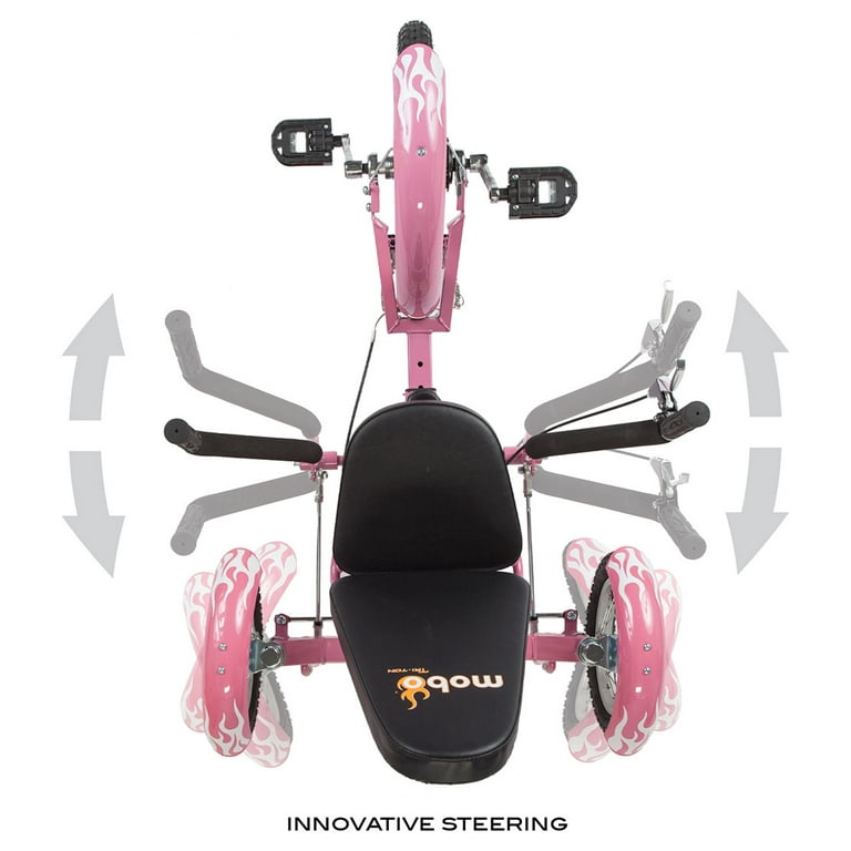Mobo Triton Youth Sized Tricycle Ultimate 3 Wheeled Recumbent Bike Pink Walmart