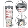 thumbnail image 5 of 30oz Grandma Tumbler with Handle and Straw, Stainless Steel Insulated Nana Cup with Top Handle and Lid, Grandma Coofee Mug Christmas Birthday Gifts for Grammy/Gigi/Mimi, 5 of 6