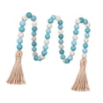 thumbnail image 3 of Cuentas de madera con borlas para decoración del hogar, cuentas de oración con borlas de 100 cm Azul, 3 of 6