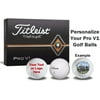 Personalized Photo and Text Titleist Pro V1 Golf Balls, 12 Pack
