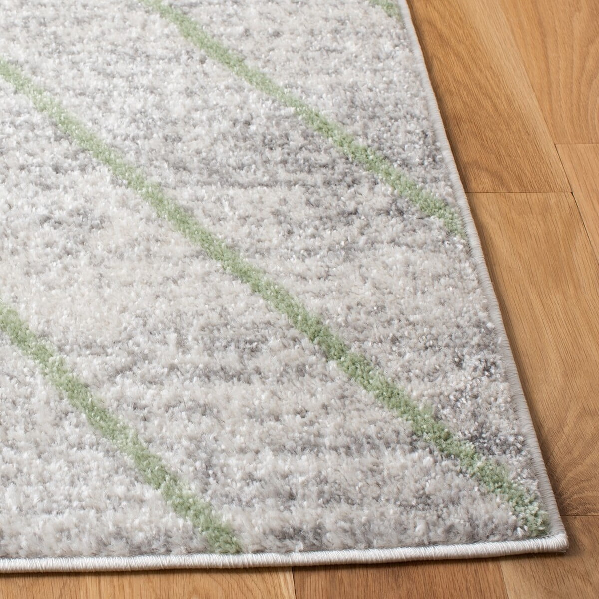 SAFAVIEH Adirondack Evonne Geometric Area Rug, Grey/Green, 5'1" x 7'6"