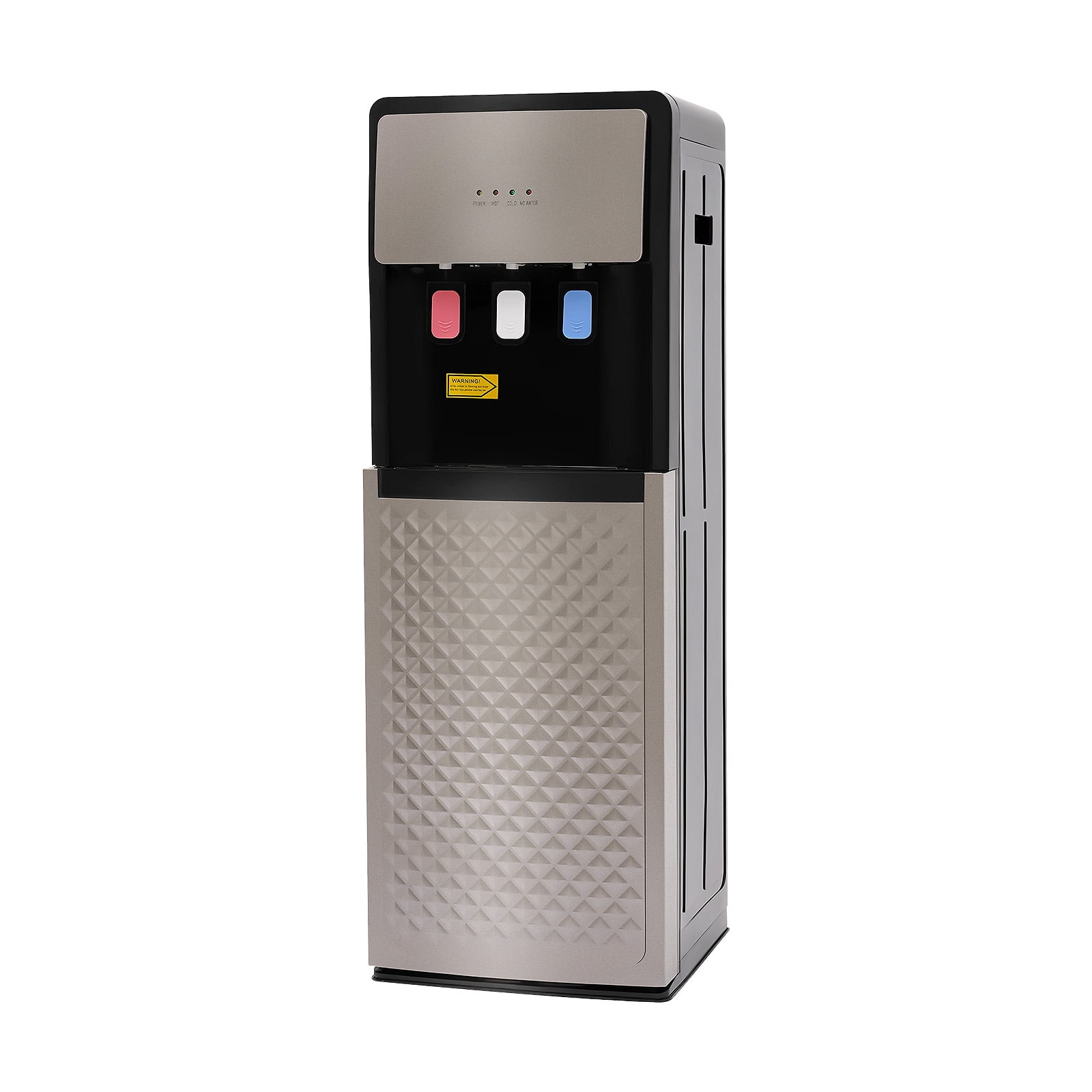 PP Bottom Loading Water Dispenser Hot and Cold Water Standing Dispenser Water Cooler Dispenser with Detachable Water Collection Box Floor Standing Mount Type