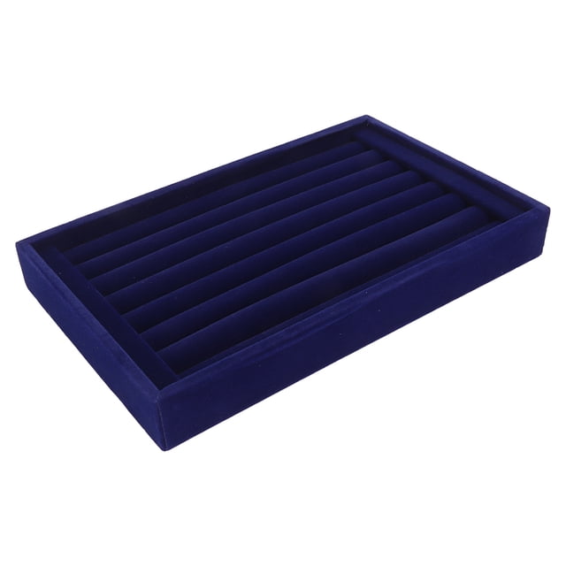 7 Slots Jewelry Rings Tray, Versatile Earrings Showcase Space Saving Stackable For