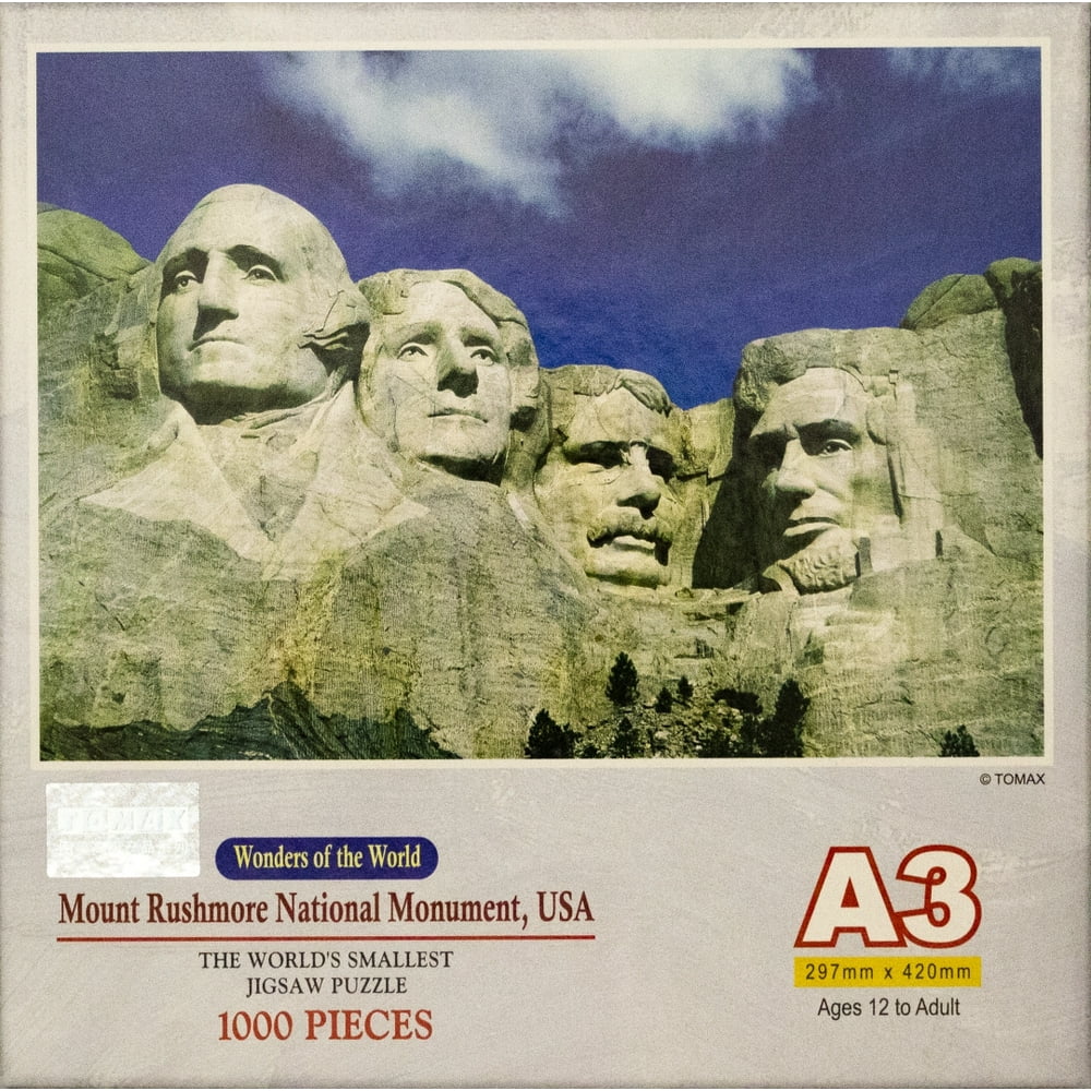 Tomax Miniature Jigsaw Puzzle - Wonders of the World - Mount Rushmore ...