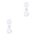 thumbnail image 3 of Injueey Abrazadera de clip de red de sombreado ojal gancho de instalación de red de cerca resistente al viento accesorios de invernadero Blanco 2Conjunto, 3 of 6
