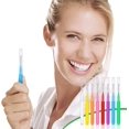thumbnail image 4 of Orthodontic Interdental Brushes, 80 Pack Colorful Braces Floss Picks with Dustproof Covers, 8 Sizes for Deep Cleaning, 4 of 7