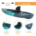 thumbnail image 6 of Lifetime Yukon Angler 11 ft. 6 in. Sit-on-Top Comfort Fishing Kayak, Aurora Fusion (91191), 6 of 25
