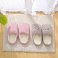 thumbnail image 2 of Womens Home Slippers,Cotton-Blend Fluffy Slippers Slip on Sole Cute Bear Memory Foam Slipper for Big Girls Teen, 2 of 5