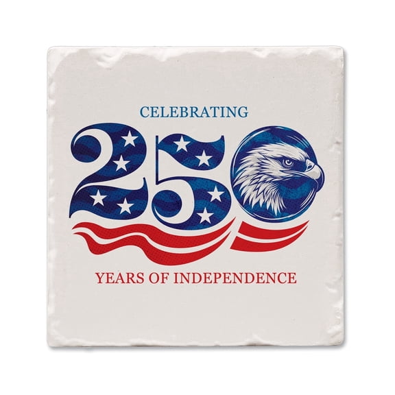 Thirstystone Celebrate 250 Years Single Tumbled Tile Coaster Create Your Own Set