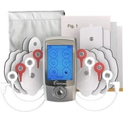 TechCare S Massager Silver Tens Unit FDA 510k Cleared Lifetime Warranty Tens Machine for Drug Free Pain Management, Back Pain and Rehabilitation