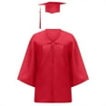 thumbnail image 6 of Red Grad Cap Two Piece Cute Kids Graduation Dresses 33/XL Kids Grad Party Clothes, 6 of 8