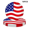 thumbnail image 3 of HomeDM Clearance!American Flag Patriotic Party Plates and Napkins Forks Supplies, Disposable Tableware Paper Set for Veterans Day, Election Day, 4th of July, Independence Day Decorations, 3 of 4