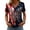 Red, variant on 4th of July Shirts Women 250th Anniversary V Neck Short Sleeve Patriotic Tshirt American Flag Cross Butterfly Graphic Tee Tops