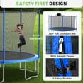 thumbnail image 4 of LIZEVINC 16FT Trampoline for Kids with Enclosure Net, Basketball Hoop and Ladder,Easy Assembly Round Outdoor Recreational Trampoline High Stability, 4 of 9