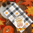 thumbnail image 3 of Monebena 60 Pcs Thanksgiving Autumn Gift Tags Happy Thanksgiving Day Pumpkin Maple Leaves Theme Paper Hanging Craft Label for Fall Harvest Party Holiday Letters Gift Wrapping Decoration M01, 3 of 7