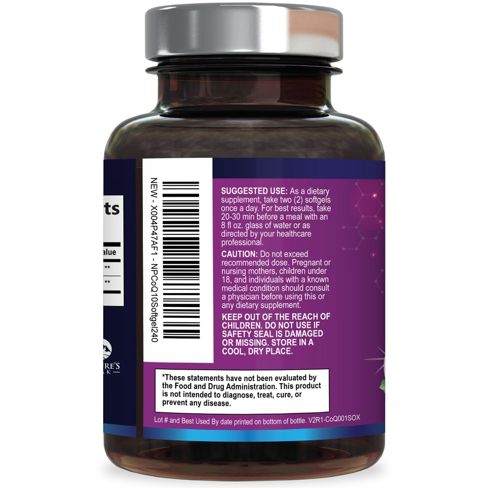 CoQ10 Softgels - Ultra High Absorption Coenzyme Q10 200mg Per Serving - Co Q 10 Softgel Supplement With Black Pepper, Energy & Heart Support Antioxidant - for Women & Men, Bottled USA - 240 Softgels