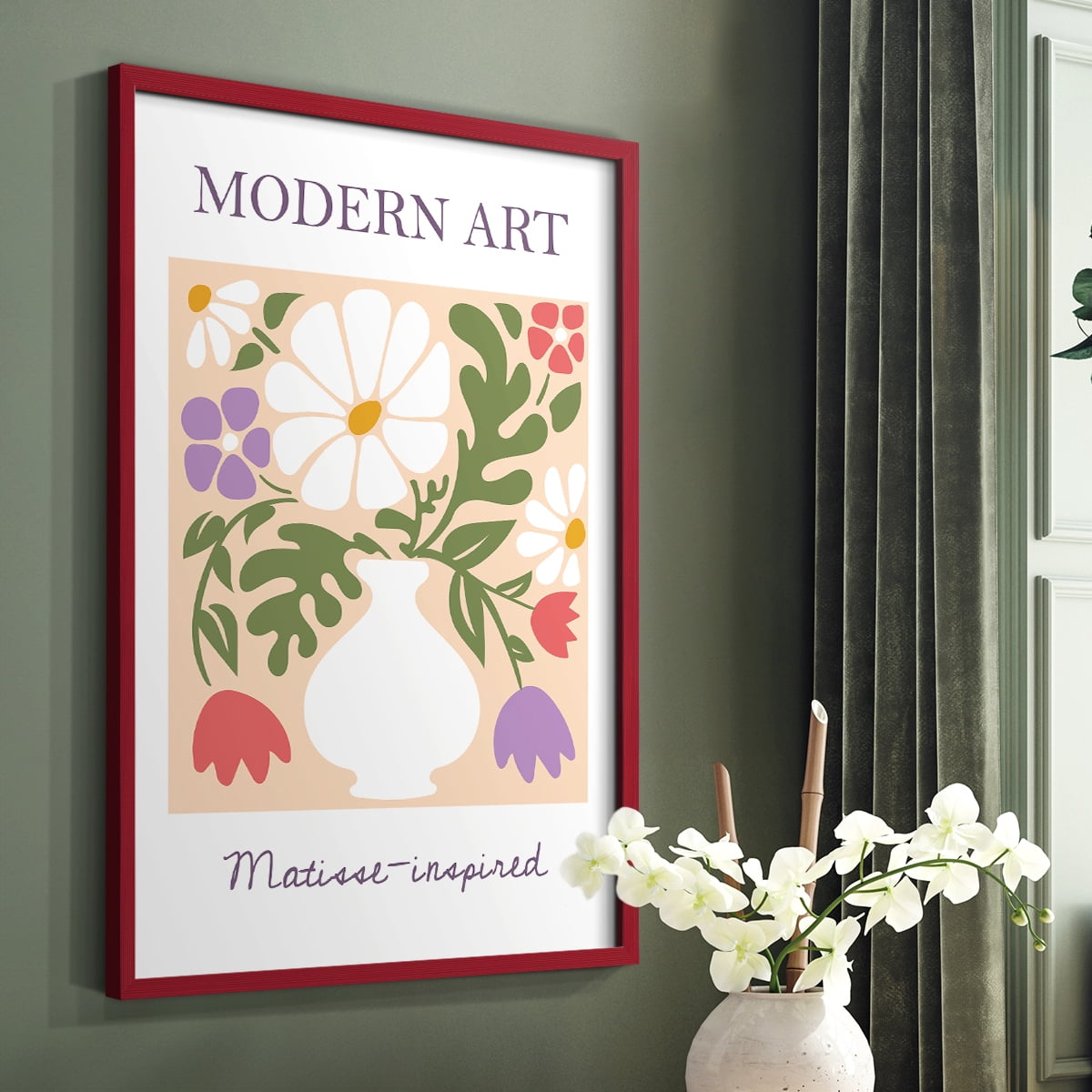 Matisse LXI Framed Print - Solid Wood