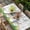 Gray, variant on Easter Rabbbits Table Cloths for 5 Foot Rectangle Tables, Eggs Spring Floral Grass Colorful Wooden Patio Waterproof Elastic Fitted Tablecloths, Washable Rectangular Table Cover for Camping