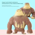 thumbnail image 4 of Simulation Gorilla Ape Stretchy Squish Antistress Squeeze Elastic Monkey Toy-week, 4 of 4