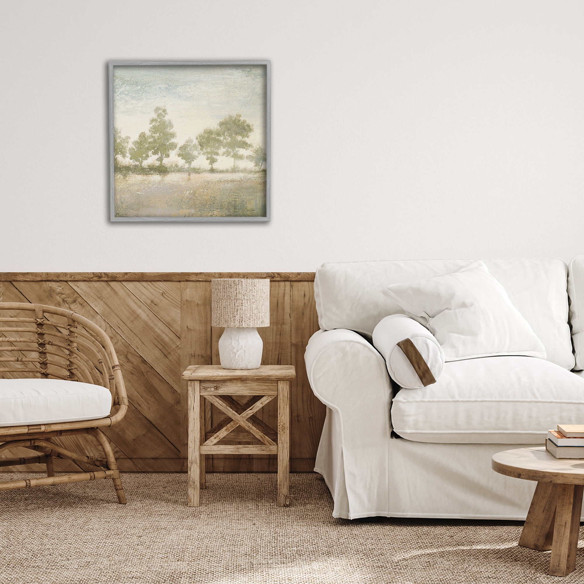 Stupell Industries Forest Light Landscape Gray Framed Giclee Art, design by Michael Marcon