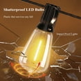 thumbnail image 5 of Mylorn 2FT Spacing 110FT Outdoor String Lights with ST38 LED Bulbs, 50+2 Vintage Tubular Bulbs, 2700K Warm Dimmable Patio Lights, Waterproof Connectable for Large Backyard, Garden, Bistro Decor, 5 of 9