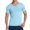 Light Blue, variant on Mens V Neck T Shirt Short Sleeve Low Cut Scoop Tee Casual Muscle Workout Gym Athletic Slim Fit Elastic Comfort Top