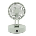 thumbnail image 1 of Foldable Desk Fan, Personal Fan, Three Speeds, Remote Control, USB Rechargeable, LCD Display, Office and Home Use, ABS Material, 1 of 7