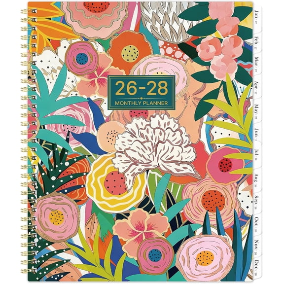 Planner 2026-2028 - 2 Year Calendar with 24 Months Tabs | Jul. 2026 - Jun. 2028, 9" x 11", MonthlyPlanner 2026-2028, Monthly Calendar Planning