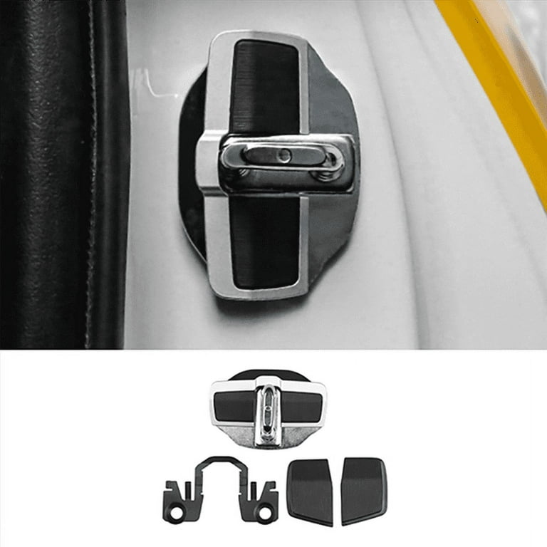 2set Car Door Lock Buckle Upgraded Stabilizer Cover Latches Stopper For--  Series Eliminate Abnormal