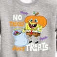 thumbnail image 3 of SpongeBob SquarePants - No Tricks Just Treats - Toddler And Youth Crewneck Fleece Sweatshirt, 3 of 6